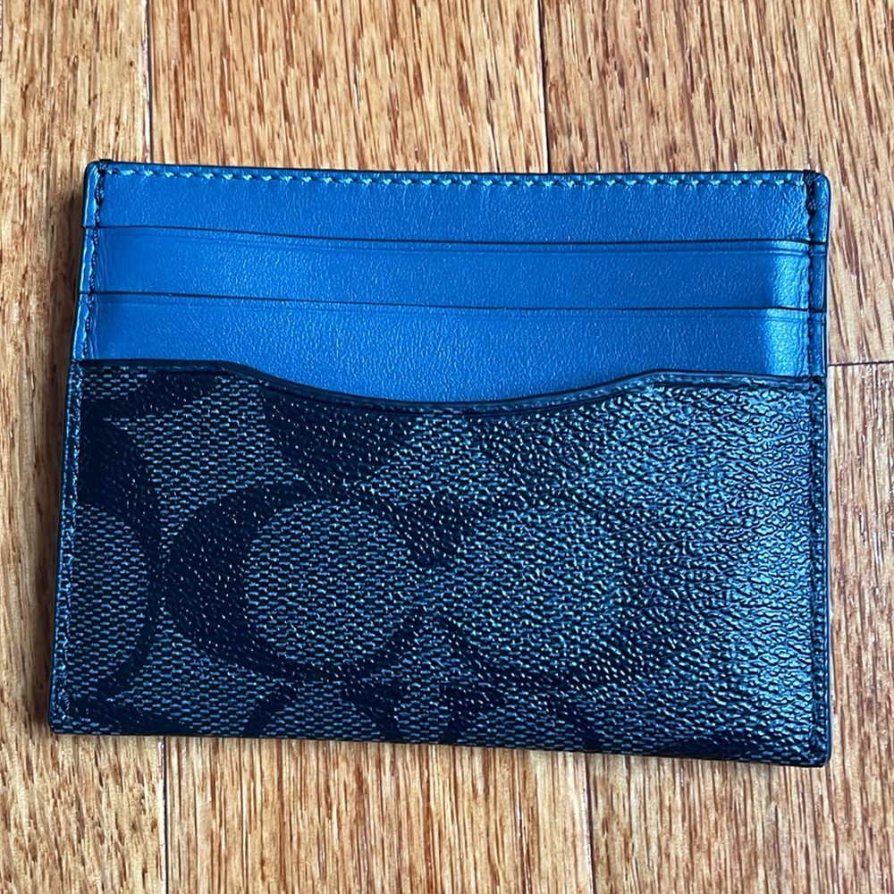 Men’s Coach Navy ID credit card Holder
